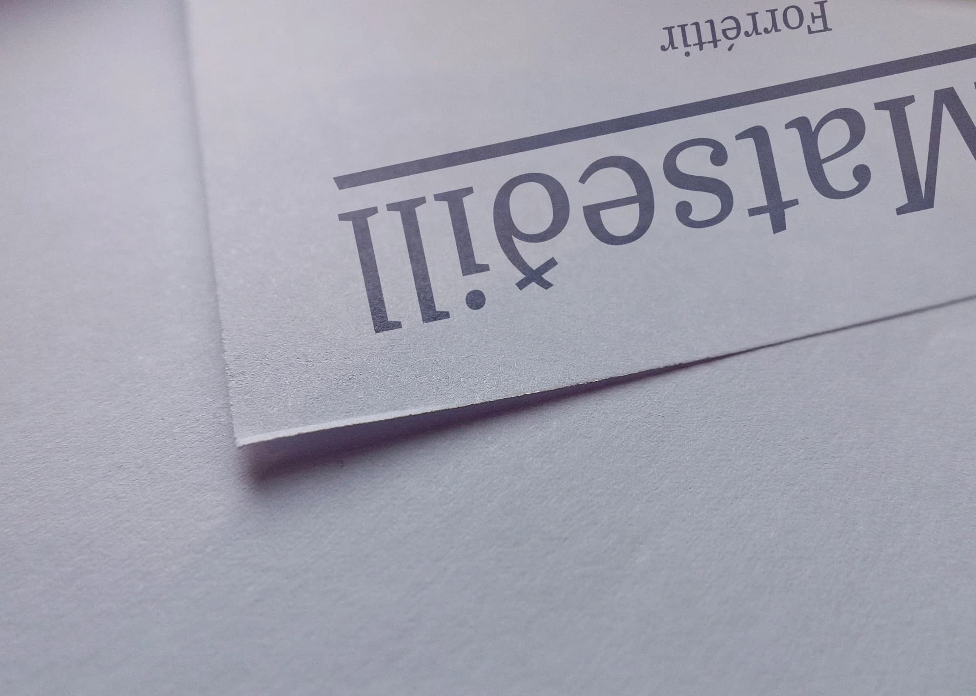 Fagleg prentun matseðla með Serva